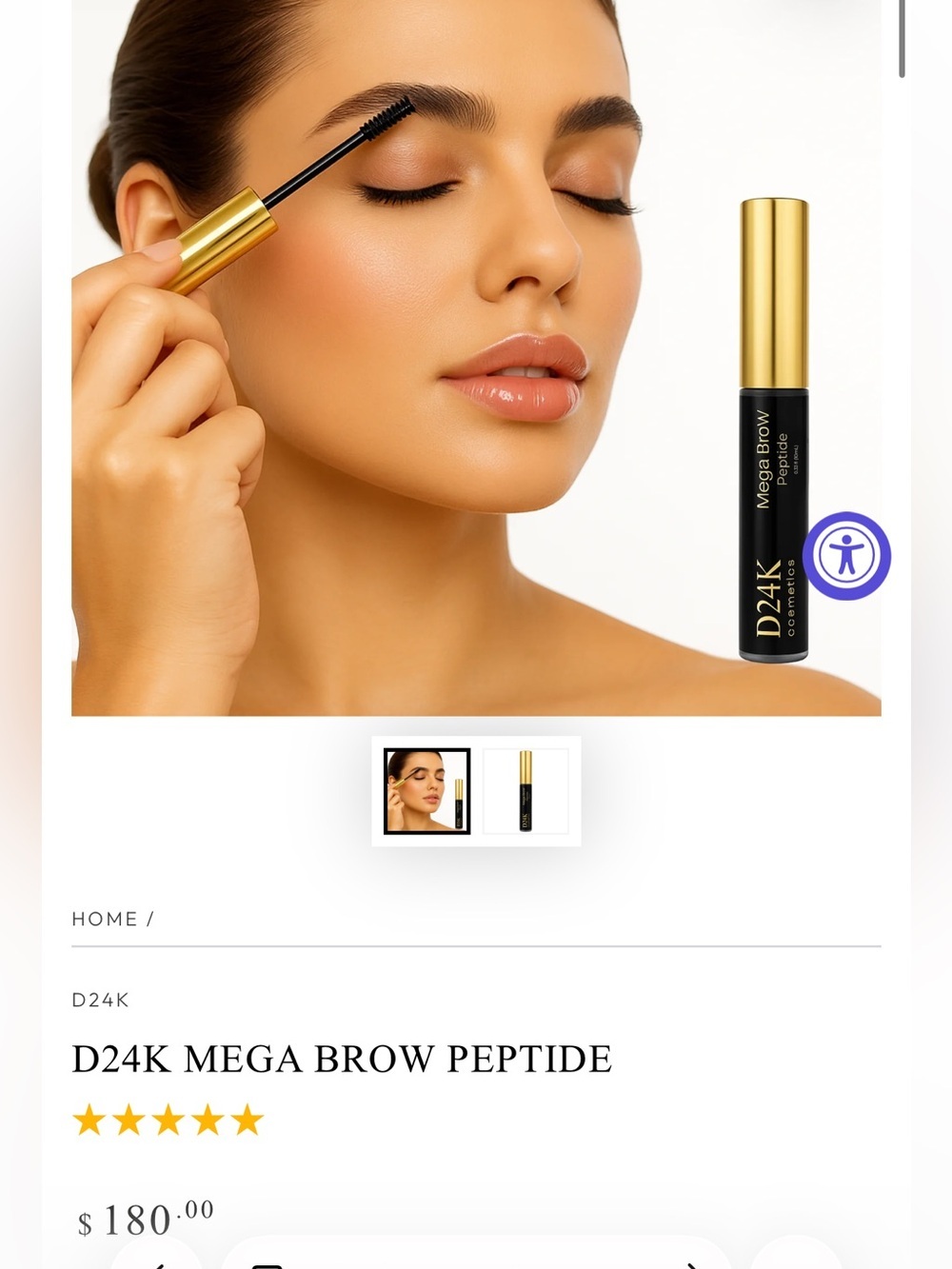 D’ior 24kt Mega Brow Gel Peptide clear